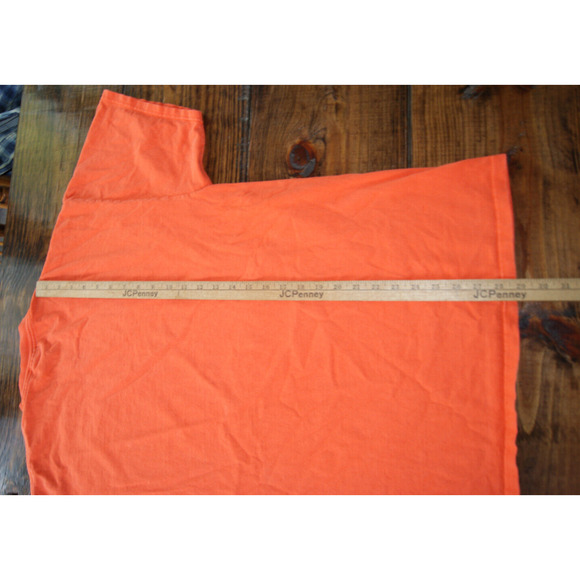 VTG 00s Y2K ILLINOIS FIGHTING ILLINI CHIEF XL Orange T-Shirt Spell Out Script - Picture 8 of 8